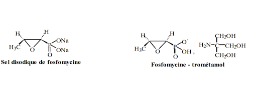 fosfomycine sel disodique et trometamol structure chimique