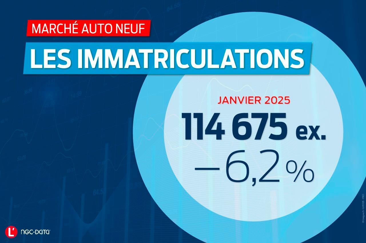 Baisse des immatriculations selon l'argus.fr et NGC data